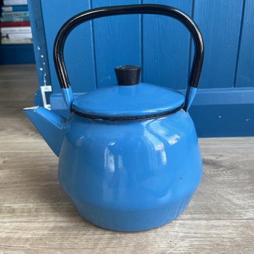 Vintage blue enamel glider - blue,