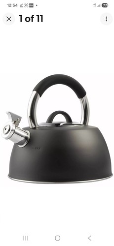 Vonshef black stovetop kettle - black,