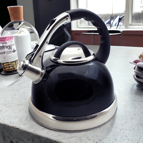 Whistling kettle black - whistling,